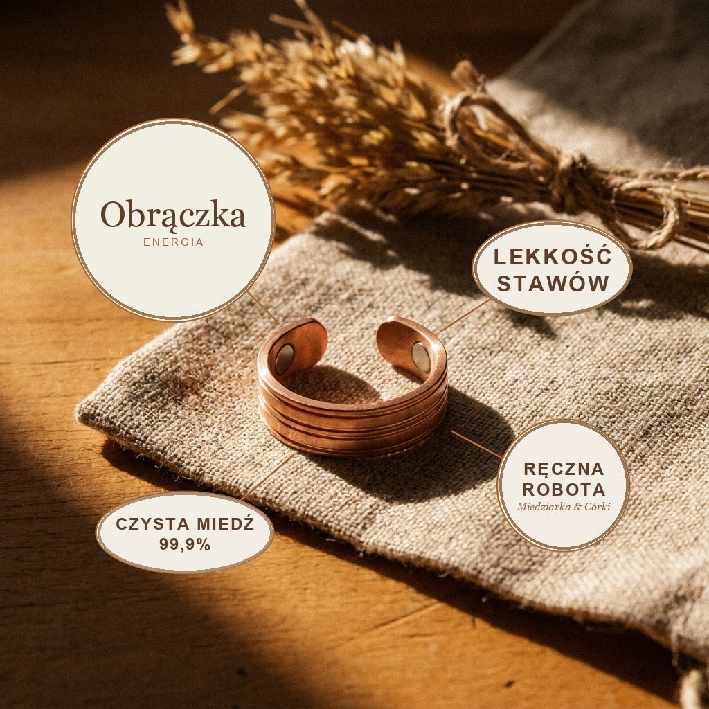 Pierścionek Miedziany Obrączka