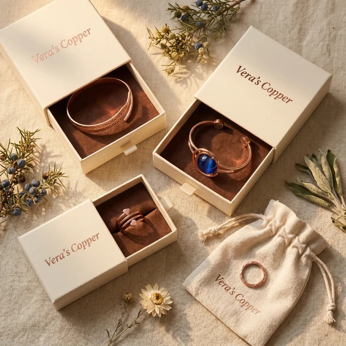 Vera's Copper gift boxes bundle